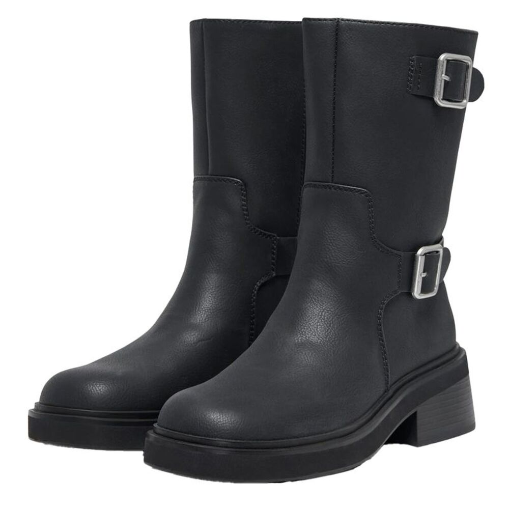 Only Womens/Ladies Butter Calf Boots / Black
